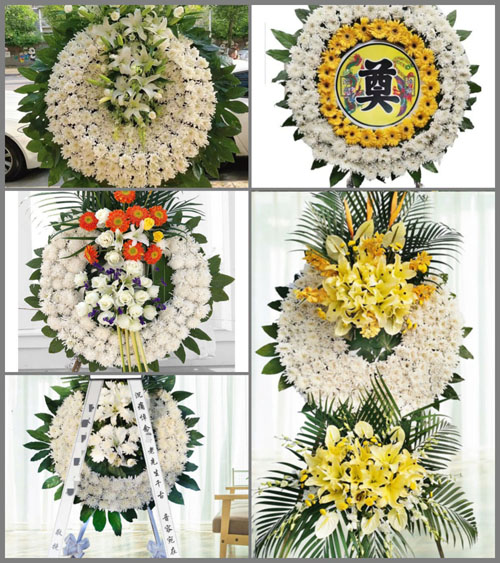 山东青岛莱西市夏格庄镇索兰村花圈速递